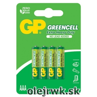 Batéria GP Greencell AAA 24G 1,5V  4ks