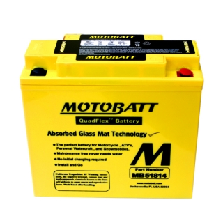 MotoBatt MB51814 12V/22Ah (P+L)