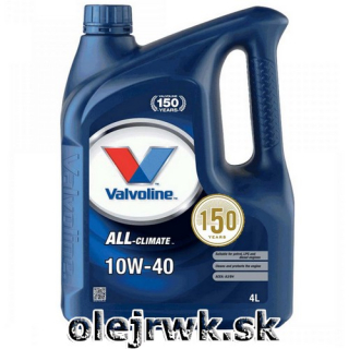 Valvoline ALL Climate 10W-40 4L