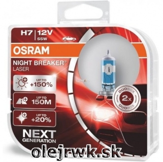 H7 OSRAM Night Breaker Laser 12V 55W + 150% Box 2ks