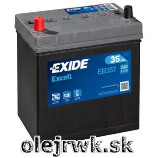 EXIDE Excell EB357 12V 35Ah Ľavá