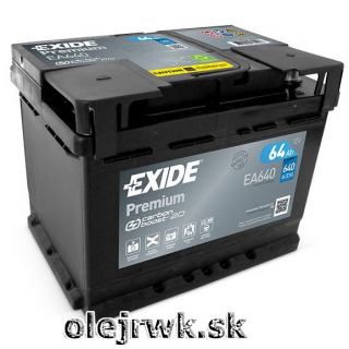 EXIDE Premium EA640 12V 64Ah 