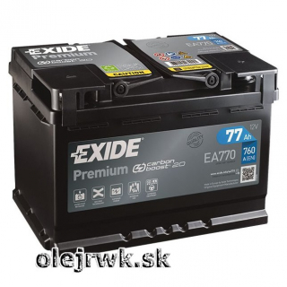 EXIDE Premium EA770 12V 77Ah 