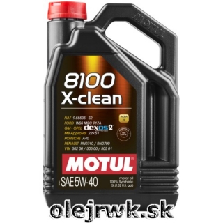 MOTUL 8100 X-clean gen2 5W-40 5L