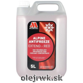 Millers Oils Alpine Antifreeze Extend - RED 5L