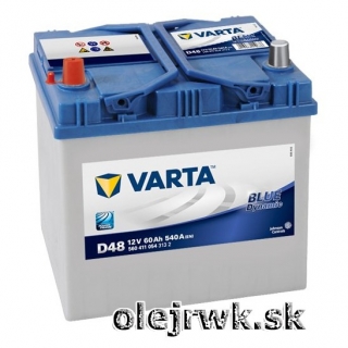 VARTA BLUE Dynamic D48 12V 60Ah Ľ