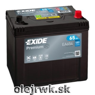 EXIDE Premium EA654 12V 65Ah 
