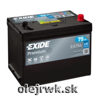 EXIDE Premium EA754 12V 75Ah 