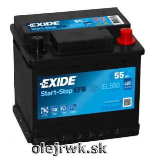 EXIDE EFB EL550 12V 55Ah 
