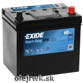 EXIDE EFB EL604 12V 60Ah 