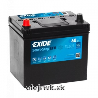 EXIDE EFB EL605 12V 60Ah Ľ