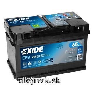 EXIDE EFB EL652 12V 65Ah 