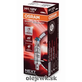 H1 OSRAM Night Breaker Laser +150%  1ks