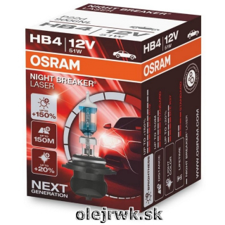 HB4 OSRAM Night Breaker Laser +150%  1ks