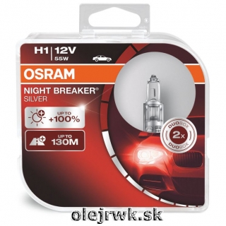 H1 OSRAM Night Breaker Silver +100%  Box 2ks