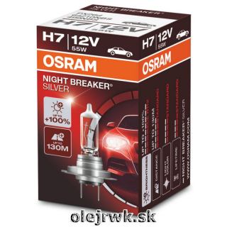 H7 OSRAM Night Breaker Silver +100%  1ks