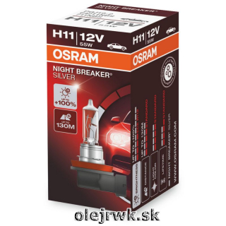 H11 OSRAM Night Breaker Silver +100%  1ks