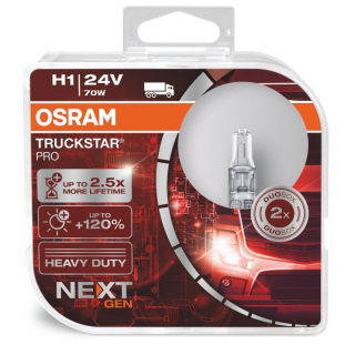 H1 OSRAM Truckstar PRO +120%  Box 2ks