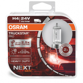 H4 OSRAM Truckstar PRO +120%  Box 2ks
