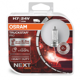 H7 OSRAM Truckstar PRO +120%  Box 2ks