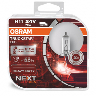 H11 OSRAM Truckstar PRO +120%  Box 2ks