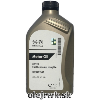 GM Fuel Economy Longlife 0W-20 1L