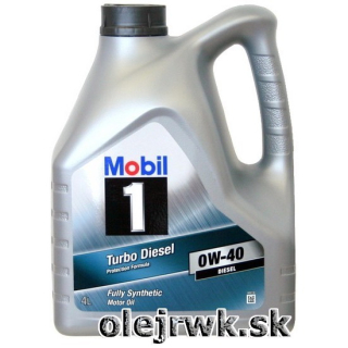 Mobil 1 TURBO DIESEL 0W-40 4L