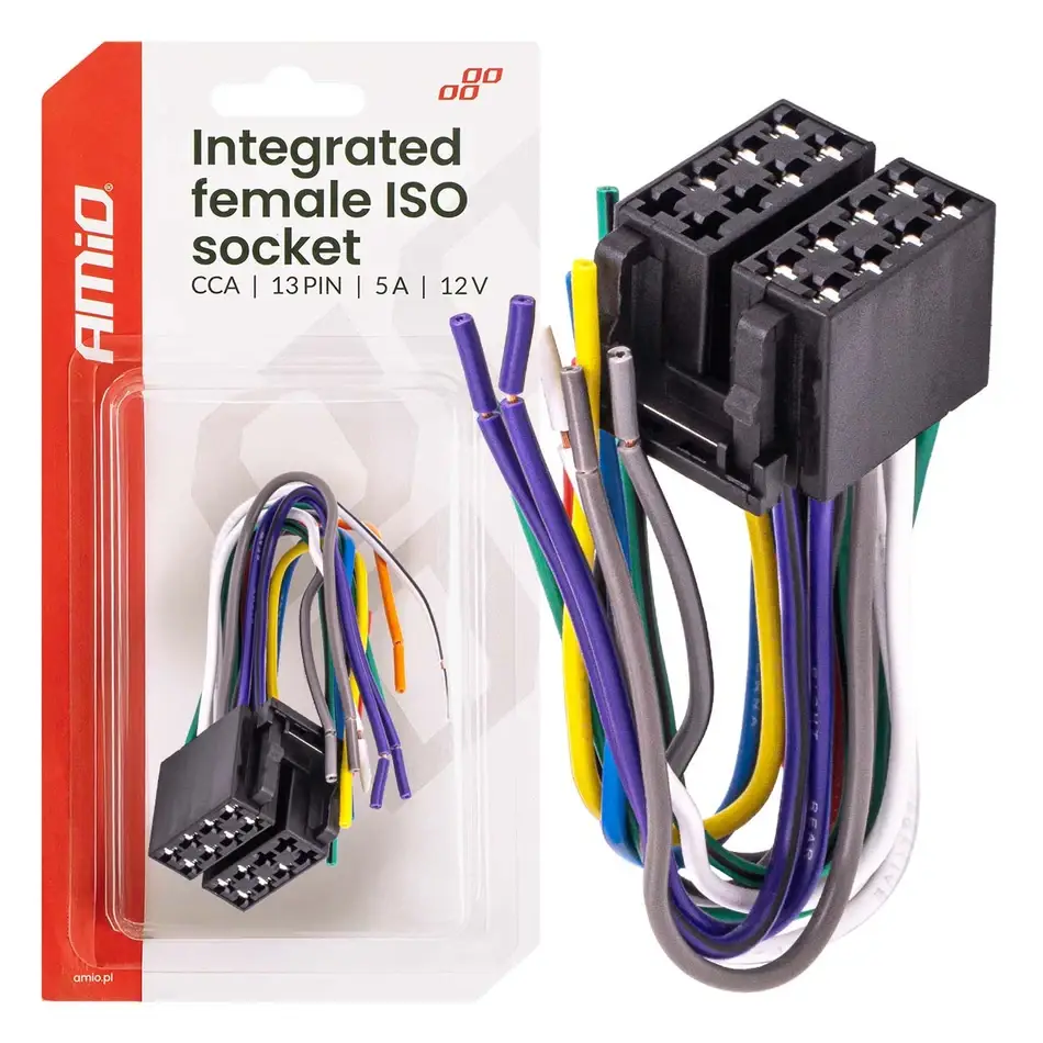 Integrovaný konektor ISO CCA 13PIN 5A 12V samica