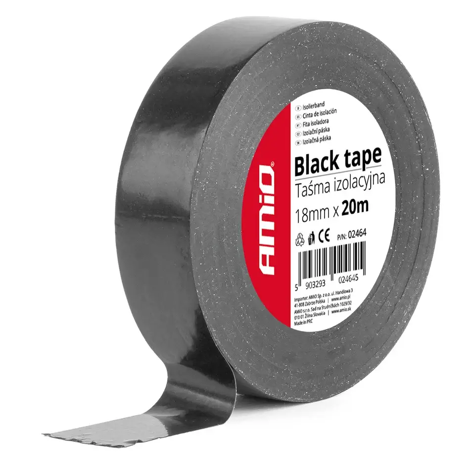 Izolačná páska, čierna 18mm x 20m (1ks)