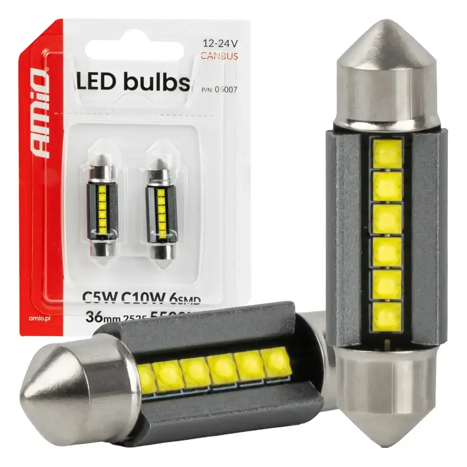 LED CANBUS 6SMD 2525 Festoon C5W 36mm 2ks
