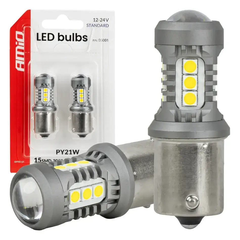 LED STANDARD 15SMD 3030 PY21W BAU15s 2ks