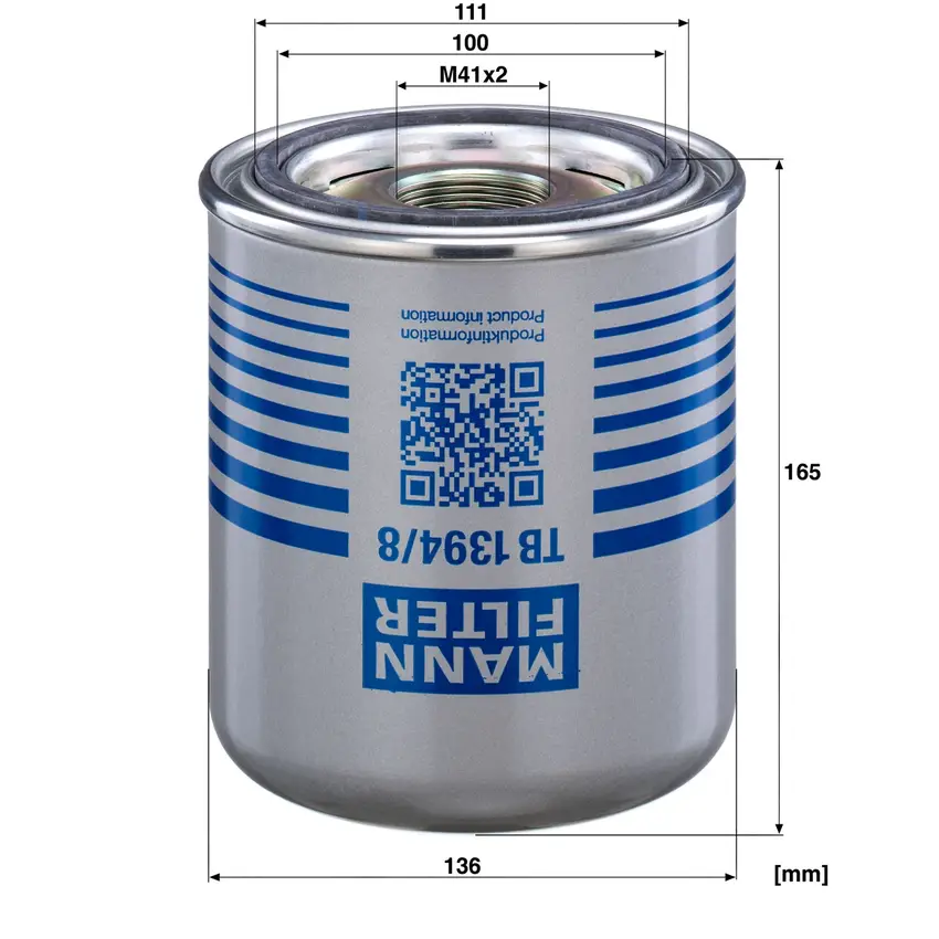 MANN TB 1394/8 X