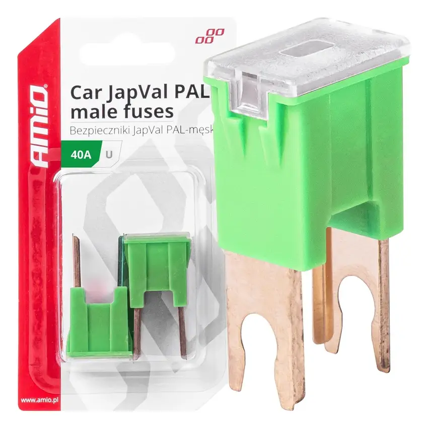 Poistky JAPVAL PAL samec U 40A 2ks