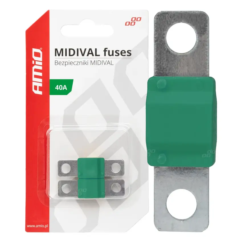 Poistky MIDIVAL 40A 2ks
