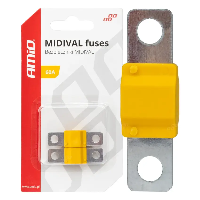 Poistky MIDIVAL 60A 2ks