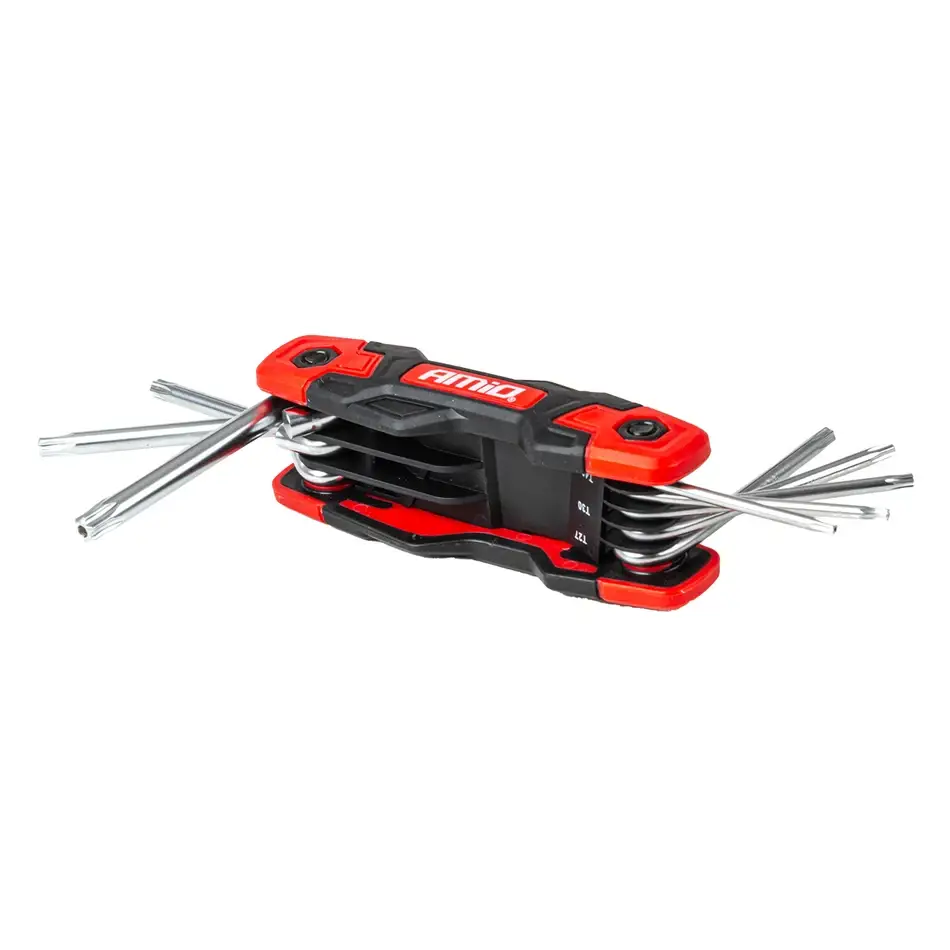 Skladacie TORX kľúče CR-V, 8ks